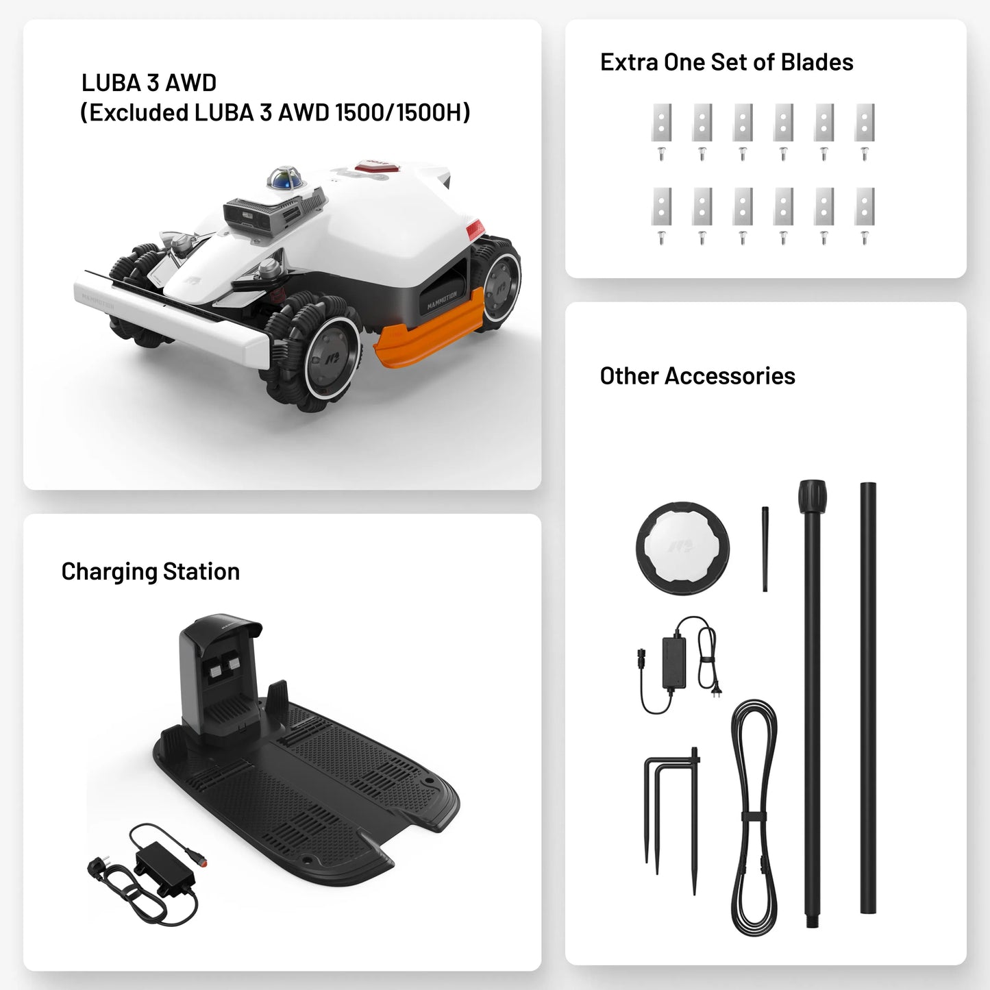 Mammotion LUBA 3 AWD 5000 H for 1.25-acre Lawns