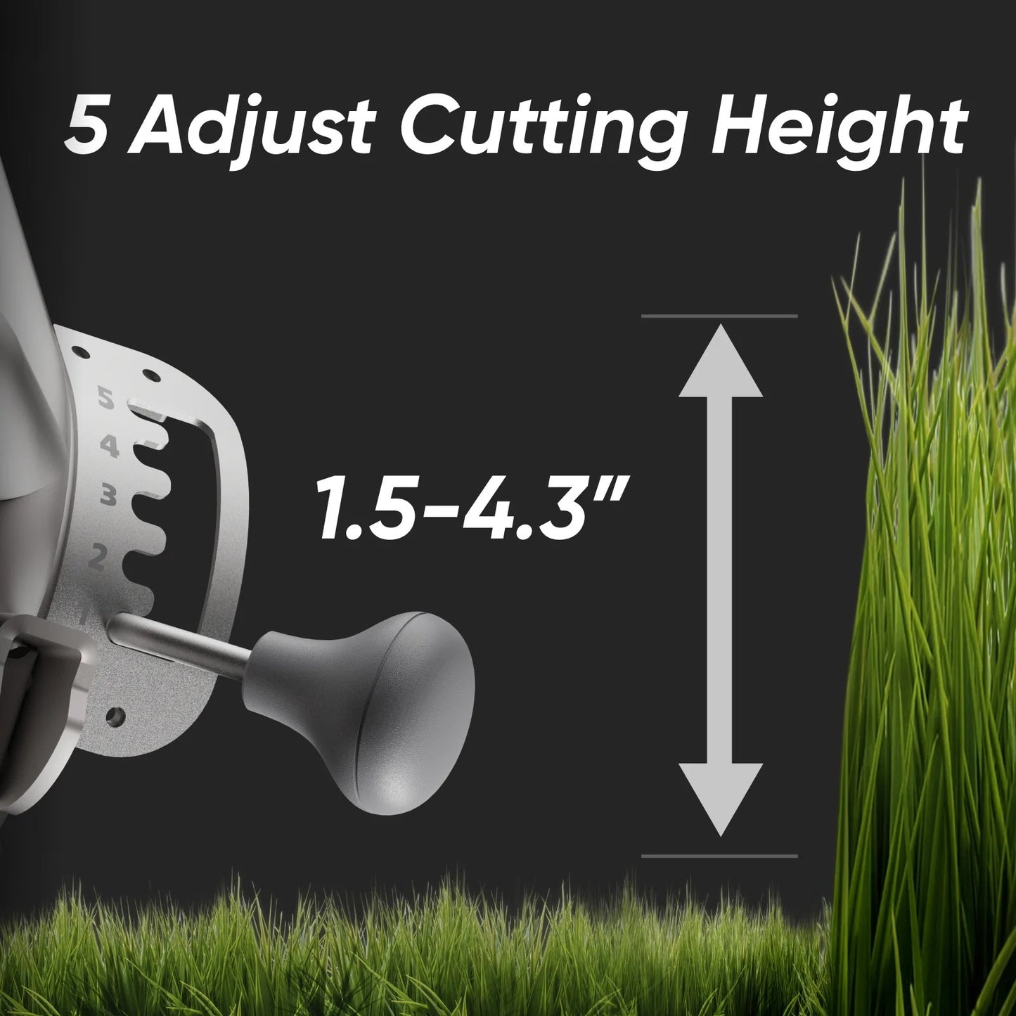 Mowrator S1 21" Leaf & Lawn 4WD 119% Slope (50°) Remote Control Mower Grip Tread Tire Edition